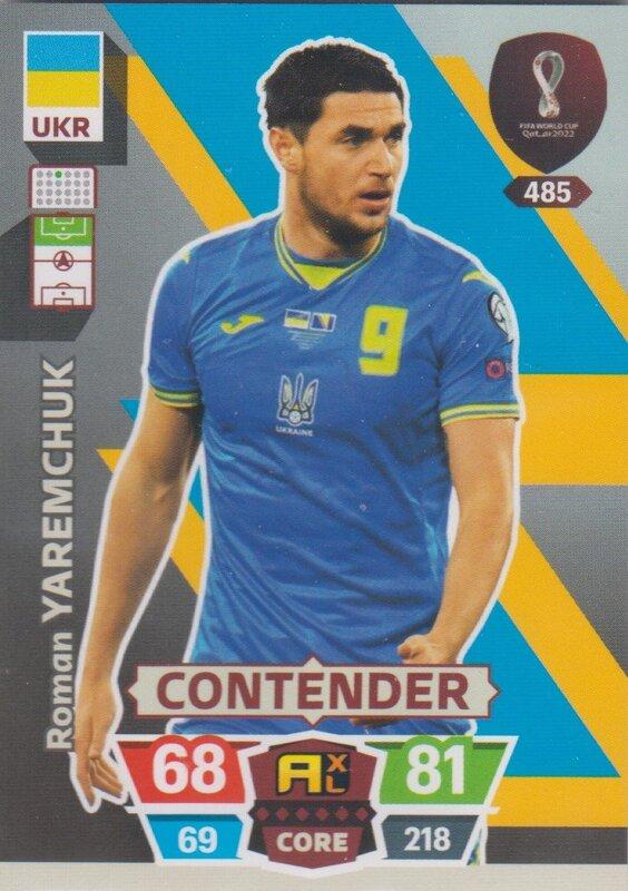 Adrenalyn World Cup 2022 - 485 - Roman Yaremchuk (Ukraine) - Contenders