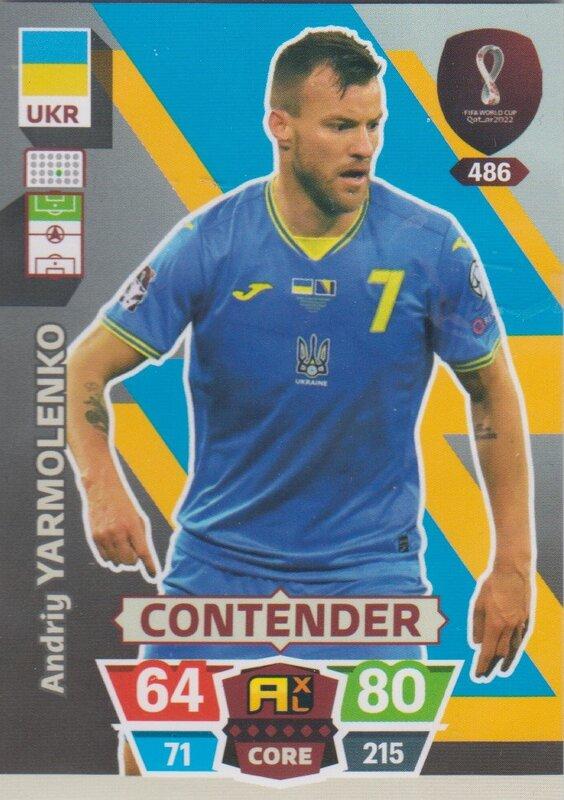 Adrenalyn World Cup 2022 - 486 - Andriy Yarmolenko (Ukraine) - Contenders