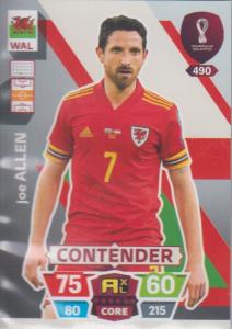 Adrenalyn World Cup 2022 - 490 - Joe Allen (Wales) - Contenders