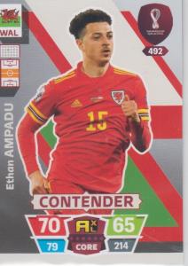 Adrenalyn World Cup 2022 - 492 - Ethan Ampadu (Wales) - Contenders