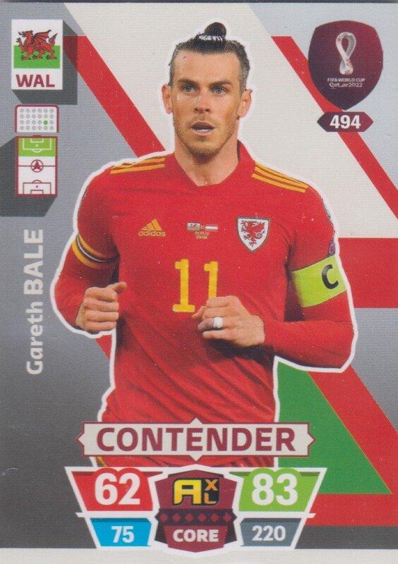 Adrenalyn World Cup 2022 - 494 - Gareth Bale (Wales) - Contenders