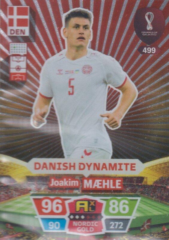 Adrenalyn World Cup 2022 - 499 - Joakim Mæhle (Denmark) - Danish Dynamite
