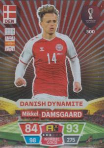 Adrenalyn World Cup 2022 - 500 - Mikkel Damsgaard (Denmark) - Danish Dynamite