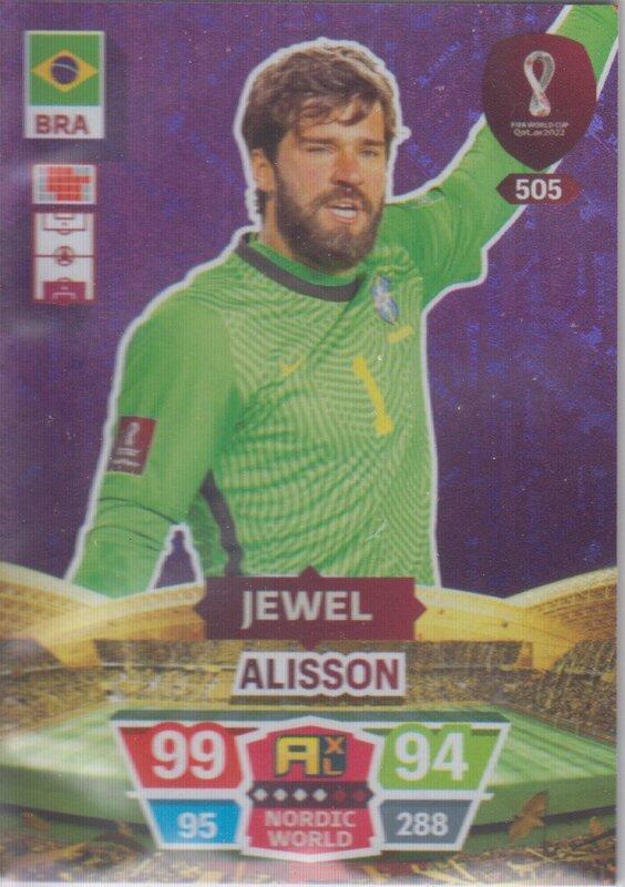 Adrenalyn World Cup 2022 - 505 - Alisson (Brazil) - Jewel