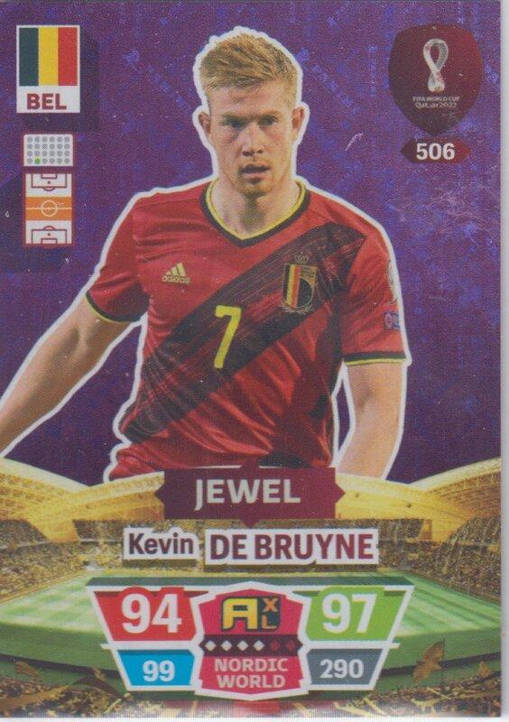 Adrenalyn World Cup 2022 - 506 - Kevin De Bruyne (Belgium) - Jewel
