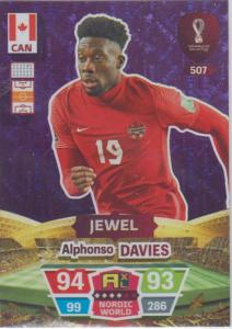 Adrenalyn World Cup 2022 - 507 - Alphonso Davies (Canada) - Jewel