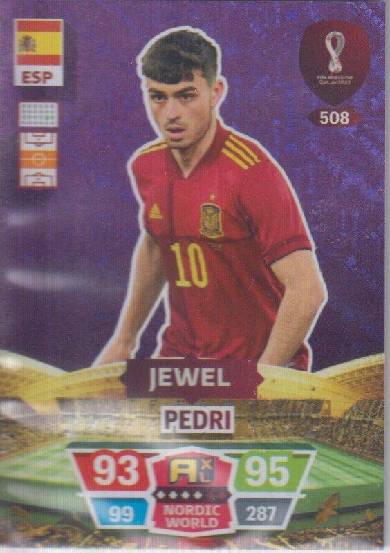 Adrenalyn World Cup 2022 - 508 - Pedri (Spain) - Jewel
