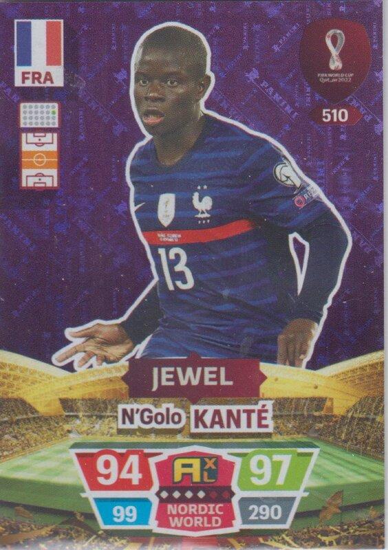 Adrenalyn World Cup 2022 - 510 - N'Golo Kanté (France) - Jewel