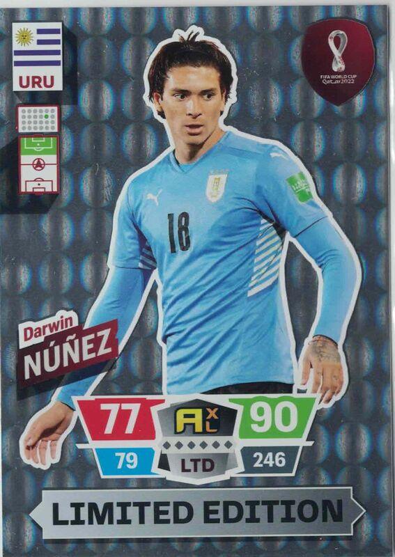XXL Adrenalyn World Cup 2022 - Darwin Núnez / Darwin Nunez - Limited Edition - XXL [Large card]