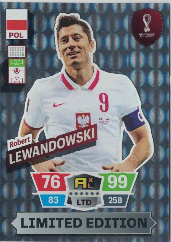 XXL Adrenalyn World Cup 2022 - Robert Lewandowski - Limited Edition - XXL [Stort kort]