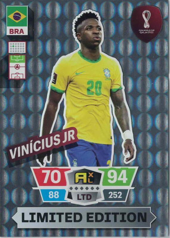 XXL Adrenalyn World Cup 2022 - Vinicius JR - Limited Edition - XXL [Large card]