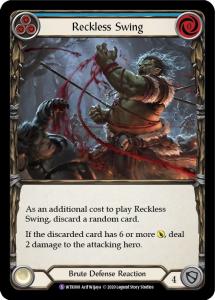 WTR008 - Reckless Swing - Super Rare - Rainbow Foil