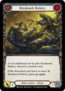 WTR013 - Breakneck Battery (Blue) - Rare - Rainbow Foil