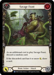 WTR014 - Savage Feast (Red) - Rare - Rainbow Foil