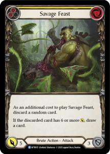 WTR015 - Savage Feast (Yellow) - Rare - Rainbow Foil