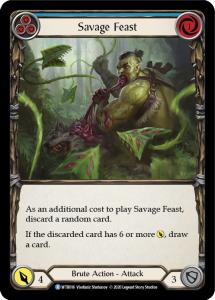 WTR016 - Savage Feast (Blue) - Rare - Rainbow Foil