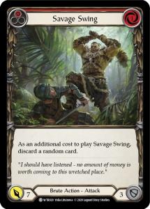WTR020 - Savage Swing (Red) - Common - Rainbow Foil