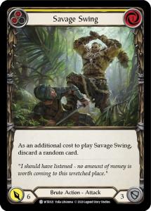 WTR021 - Savage Swing (Yellow) - Common - Rainbow Foil