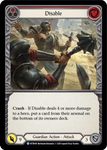 WTR048 - Disable (Red) - Rare - Rainbow Foil