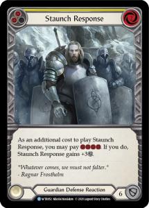 WTR052 - Staunch Response (Yellow) - Rare - Rainbow Foil