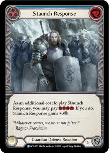 WTR053 - Staunch Response (Blue) - Rare - Rainbow Foil
