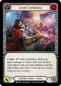 WTR063 - Crush Confidence (Red) - Common - Rainbow Foil