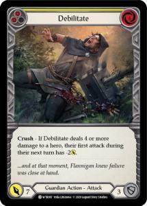 WTR067 - Debilitate (Yellow) - Common - Rainbow Foil