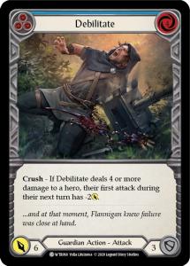WTR068 - Debilitate (Blue) - Common - Rainbow Foil