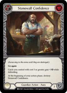 WTR073 - Stonewall Confidence (Yellow) - Common - Rainbow Foil