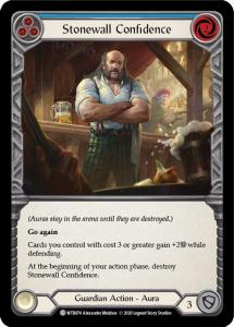 WTR074 - Stonewall Confidence (Blue) - Common - Rainbow Foil