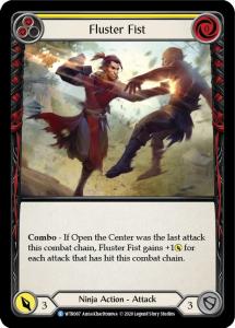 WTR087 - Fluster Fist (Yellow) - Rare - Rainbow Foil