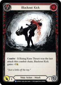 WTR089 - Blackout Kick (Red) - Rare - Rainbow Foil