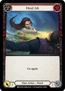 WTR098 - Head Jab (Red) - Common - Rainbow Foil
