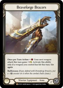 WTR116 - Braveforge Bracers - Legendary - Rainbow Foil