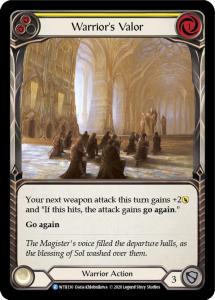 WTR130 - Warrior's Valor (Yellow) - Rare - Rainbow Foil