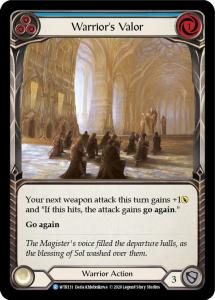 WTR131 - Warrior's Valor (Blue) - Rare - Rainbow Foil