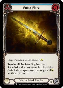 WTR137 - Biting Blade (Blue) - Common - Rainbow Foil