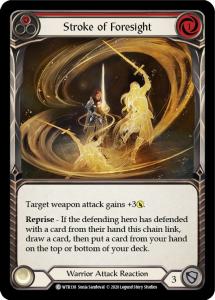 WTR138 - Stroke of Foresight (Red) - Common - Rainbow Foil