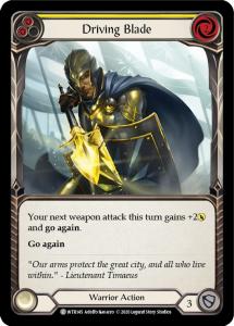 WTR145 - Driving Blade (Yellow) - Common - Rainbow Foil