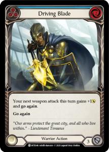WTR146 - Driving Blade (Blue) - Common - Rainbow Foil