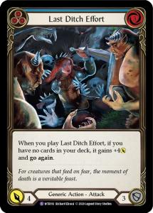 WTR161 - Last Ditch Effort - Super Rare - Rainbow Foil