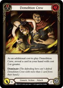 WTR179 - Demolition Crew (Red) - Common - Rainbow Foil