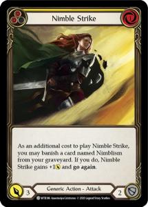 WTR186 - Nimble Strike (Yellow) - Common - Rainbow Foil