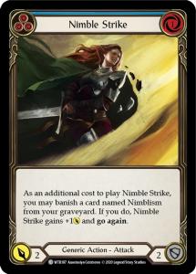 WTR187 - Nimble Strike (Blue) - Common - Rainbow Foil