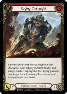 WTR188 - Raging Onslaught (Red) - Common - Rainbow Foil