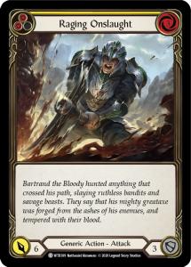 WTR189 - Raging Onslaught (Yellow) - Common - Rainbow Foil