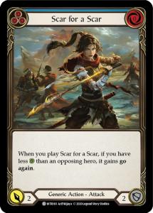 WTR193 - Scar for a Scar (Blue) - Common - Rainbow Foil