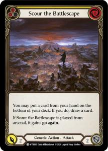 WTR195 - Scour the Battlescape (Yellow) - Common - Rainbow Foil