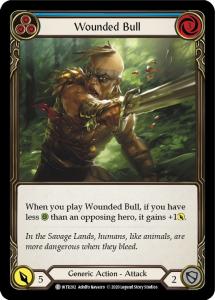 WTR202 - Wounded Bull (Blue) - Common - Rainbow Foil