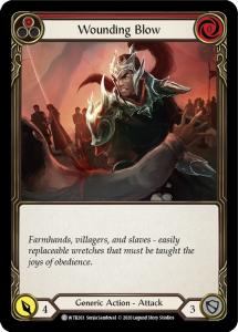 WTR203 - Wounding Blow (Red) - Common - Rainbow Foil